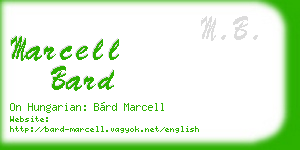 marcell bard business card